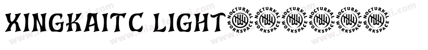 XingkaiTC Light字体转换